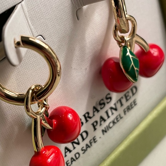 Piper K Cherry Hoop Earrings - Picture 4 of 4